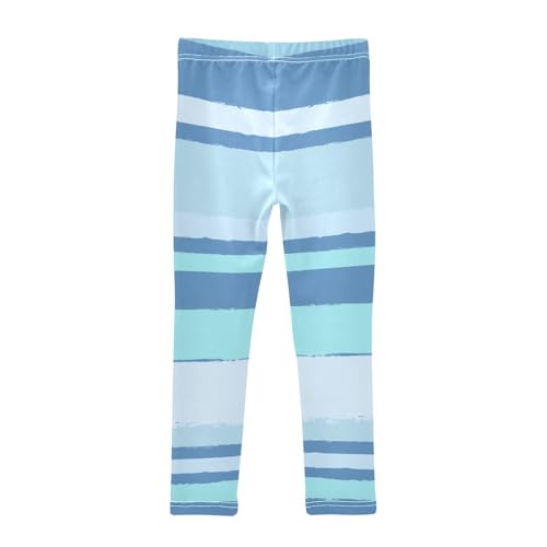 GuoChe Stripes Blue Little Girls Shorts Cotton Cartwheel Shorts Gymnastics Leotards for Dance Party2