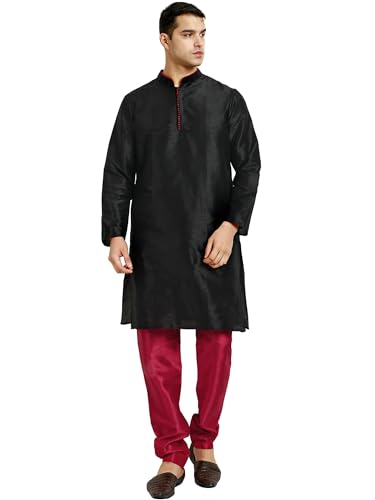 Men's Casual Art Silk Kurta Pajama Set
