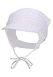 Sterntaler Baby Mädchen Kopftuch Baby Kopftuch Glitzer - Kopftuch Baby, Bandana Kopftuch Baby - aus Baumwolle - weiß, 43
