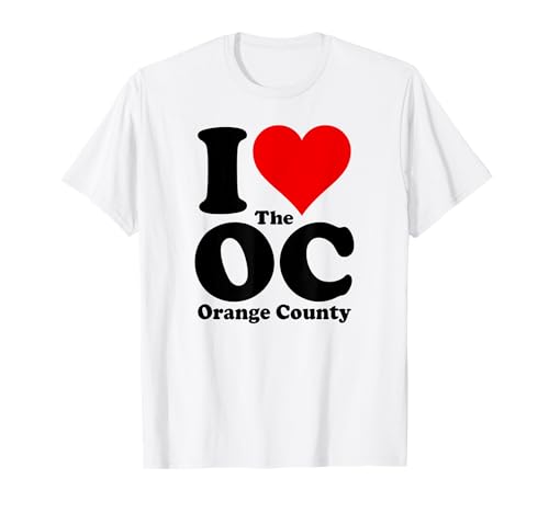 ICH LIEBE HEART THE OC ORANGE COUNTY, KALIFORNIEN T-Shirt