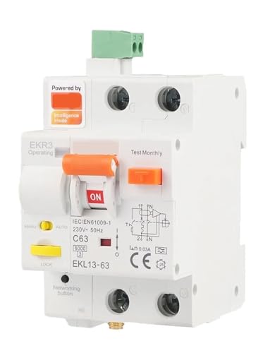 Disjoncteur intelligent WiFi RCBO 2P 40A EKL13 télécommande programmation domotique Smart Life - 2