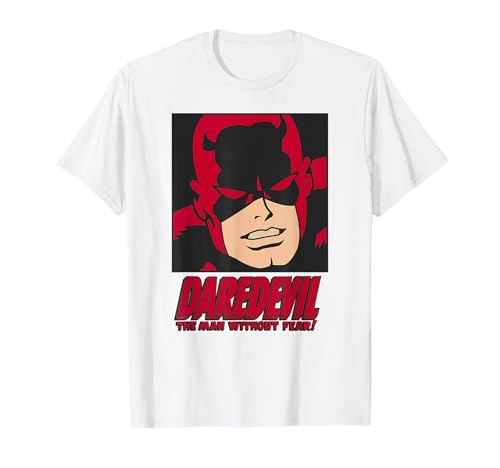 Marvel Daredevil The Man Without Fear Comic Face T-Shirt