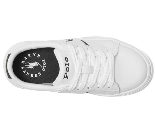 Polo Ralph Lauren Kids Womens Frazier (Little Kid) White/Navy 12 Little Kid M2