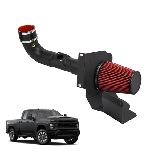 63-3082 Intake Pipe System Kit With Filter Compatible With Chevy Silverado GMC Sierra 1500 2014-2018 Suburban Tahoe Cadi-llac Escalade Yukon 2015-2020 Denali 2015-2019 5.3L 6.2L V8