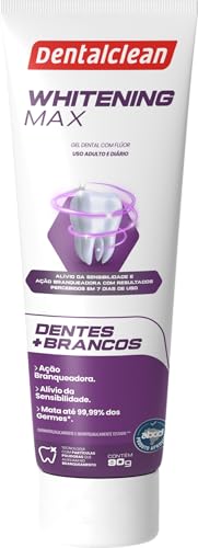 Gel Dental Whitening Max 90g com Flúor - Clareamento Dental