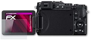 atFoliX Plastic Glass Protective Film compatible with Nikon Coolpix P7800 Glass Protector, 9H Hybrid-Glass FX Glass Screen Protector of plastic