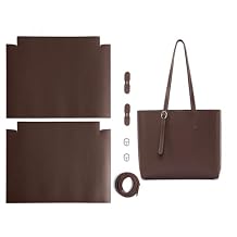 POPSEWING Leather Totes Bag DIY Kit, Leather Handmade Bag Kit, Craft Your Own Custom Shoulder Bag or Tote, Complete Tools & Pieces Included, Ideal Gift for Women