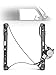 Front Right Passenger Side Power Window Regulator with Motor for BMW E46 325i 328i 330i 1999-2005 Sedan Wagon
