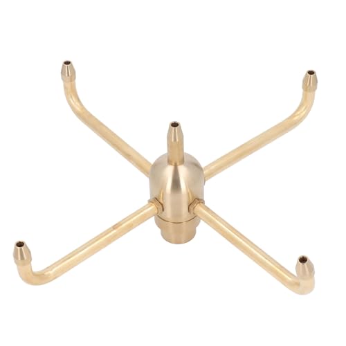 Water Fountain Nozzle, G1/G1.5 Thread 4 Arm Rotate Water Fountain Nozzle Rotate Spray Head Sprinkler Pond Fountain Head for Garden Ponds Tabletop Fish Ponds (G1in)