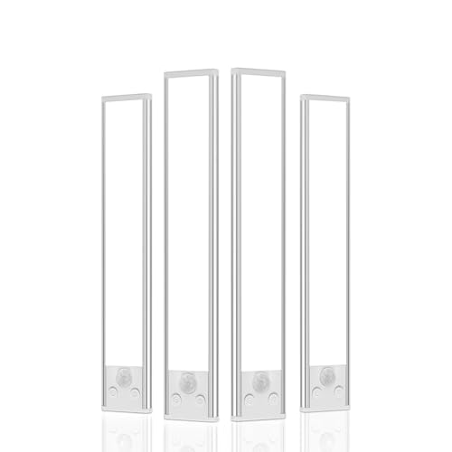 Image of Under Cabinet Lighting, LED Motion Sensor Light Indoor, Rechargeable Closet Lights, 2500mAh Wireless Under Counter Lights for Kitchen, Dimmable Motion Activated Light, 4Pack-12inch