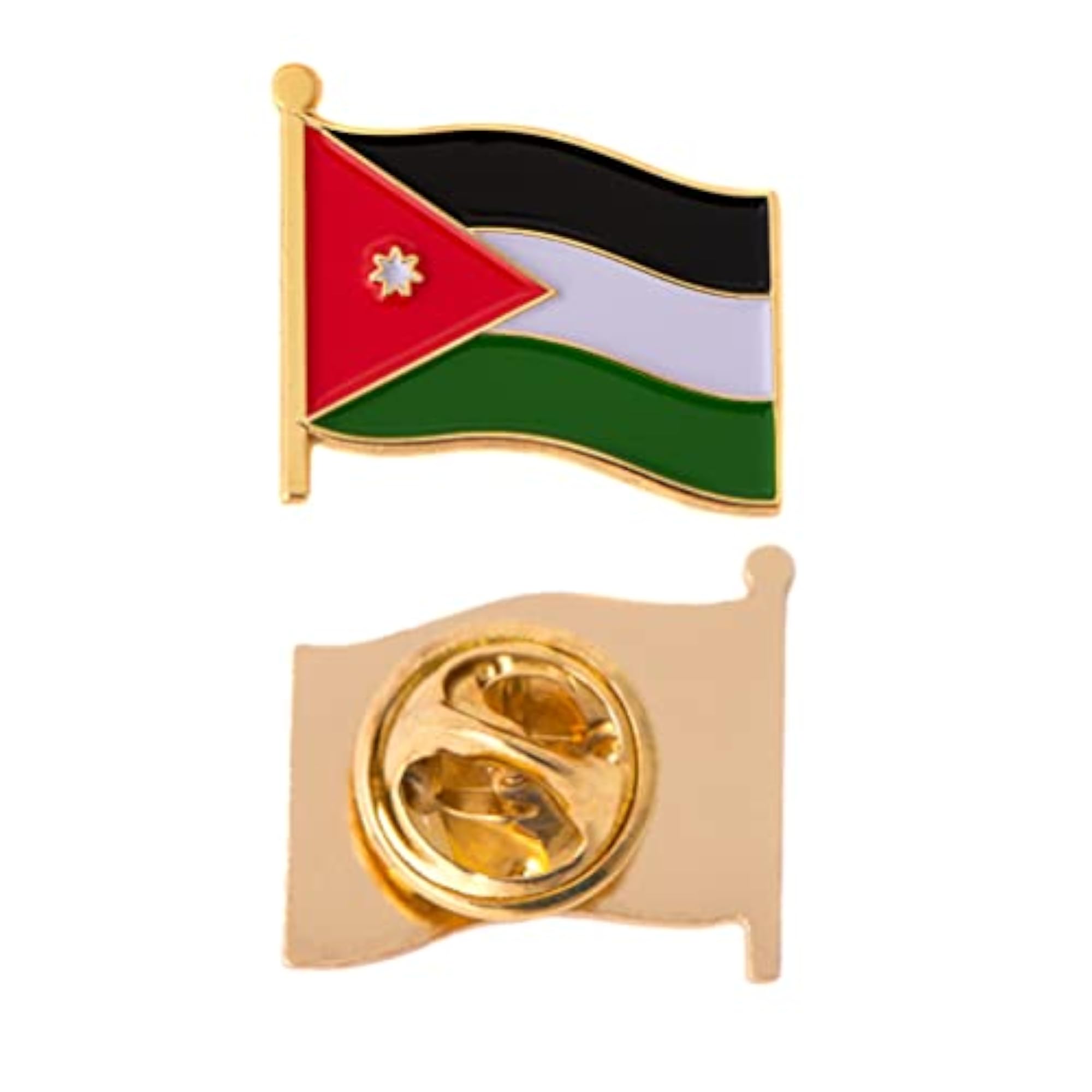 Jordan Lapel Pin with Waving Flag Design