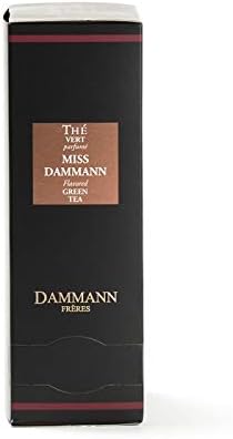 Passerini Miss Dammann, Ginger-Flavoured Green Tea, Box of 24 Enveloped Cristal® Teabags, Dammann Frères