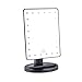Produktbild Minkissy Touchscreen Schönheit Spiegel 24 Glühbirnen Led Usb Powered Kosmetikspiegel Beleuchtete Spiegel für Frauen Damen Mädchen Make-Up Liefert (Schwarz)