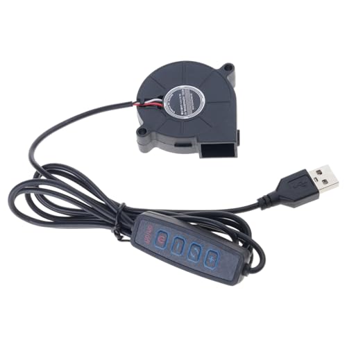 5V USB �d�����[�^�[�t�@���A5015 ���G�A�t���[ | Printer CPU Radiators Adjustable Speed 3500RPM Blower Fan