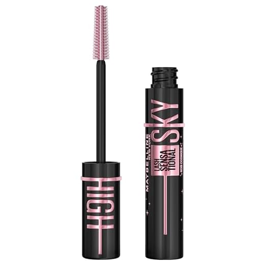 Maybelline New York Lash Sensational Sky High Cosmic Black, Máscara de Cílios Lavável 7,2ml com Extrato de Bambu e Escova Flexível para Alongamento Sem Limites, Pigmento Preto Intenso, Edição Especial