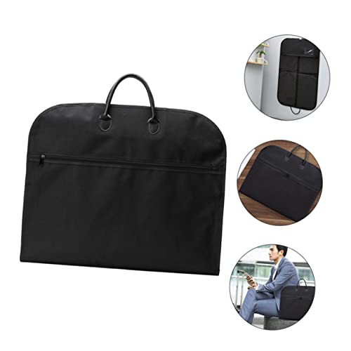 Dress Cover Bag Travel Garment Bag for Coats Suits Large Soft Oxford Cloth Black4