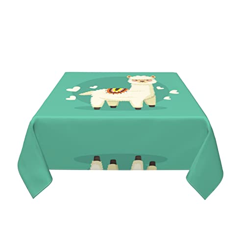 Alpacas Square Decorative Waterproof Tablecloth, Size 54 "X54 Or 60 "X60 #TOP2