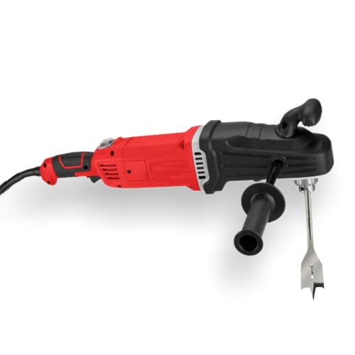 Fits BAUER 13 Amp 1/2 in. 2-Speed Right Angle Drill Kit - Drill between Studs and Joists with this High Power Right Angle Drill, Powerful 13 Amp Motor, Two Speed Gearbox: 450/1750 RPM, Carrying Case