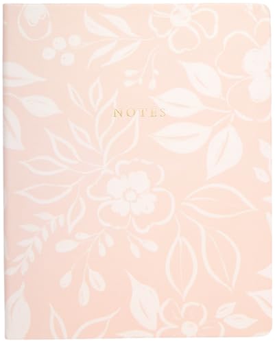 Carnet de notes ligné grand format A4 couverture rigide cahier écriture bureau fleurs