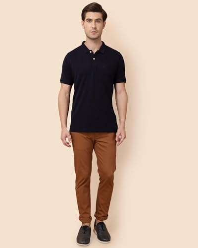 Image of Blackberrys Men's Cotton Slim Fit Casual Trousers