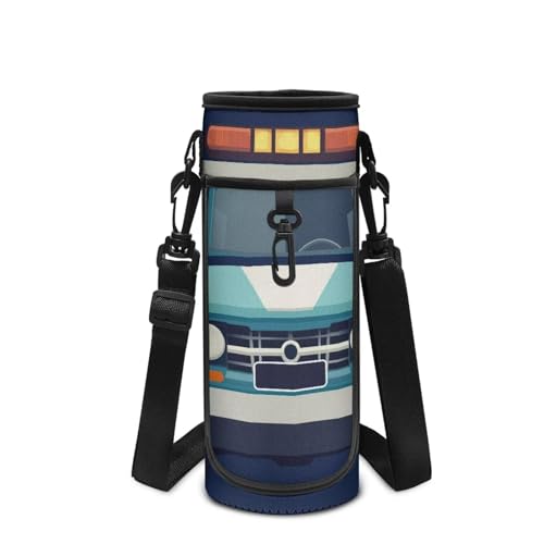 COEQINE Portabotellas de agua con correas para el hombro, para niños, aislado, con funda para teléfono, para viajes, adultos, bicicleta, para niños, para gimnasio, etc