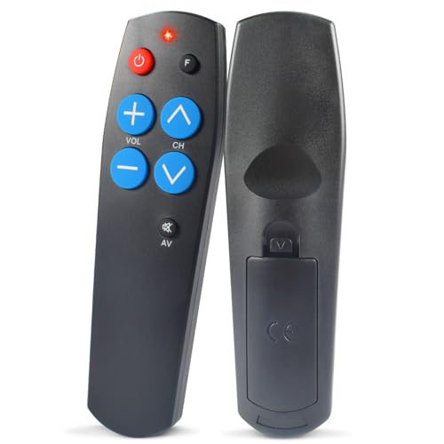 Funmo universalfernbedienung,TV-Fernbedienung mit großen Tasten,Einfach zu bedienen und einzurichten,Einfache,Funktioniert für TV und Kabel IR Geräte,Geeignet für ältere Menschen