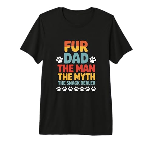 Fur Dad Pet Love Graphic for Animal Lovers Premium T-Shirt