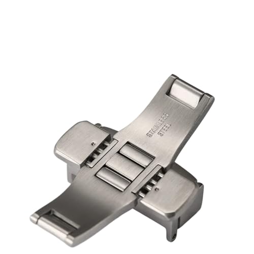 Fermoir montre papillon acier 18mm anti-usure pour préserver les bracelets