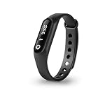 SPC Smartee Fit - Smartband (IP43, OLED 0.69', Bluetooth 4.0 BLE, 50KB RAM, Mide calorías, Distancia), Negro
