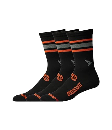 Drymax Lite Trail Running Speedgoat Crew 3-Pack - Unisex Socks - Crew Socks - Double Knit Cuffs - Arch Band