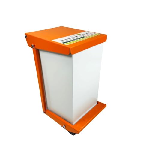 Image of Display Boards Direct Rapid Delivery Stocked Medical Fire Retardant Healthcare Clinical Waste Sackholder Bin Orange 50L