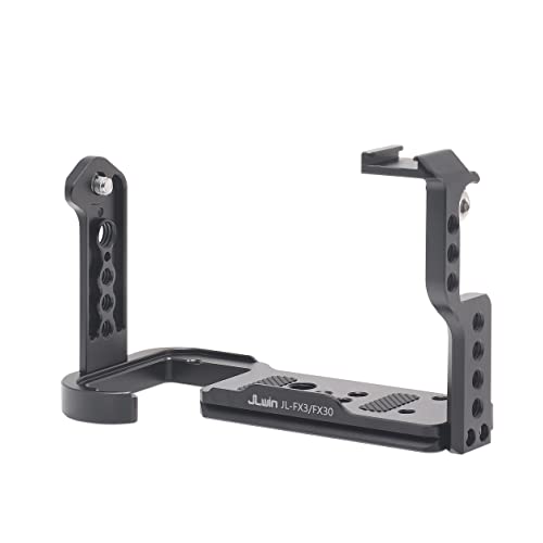 Image of Fotga Camera Cage with NATO Rail 1 /4 inch 3 /8 inch Hole with Arri Location Holes for Sony Fx3 FX30 ILME-FX30 Cinema Camera Making Video Filmmaking,Compatible Arca Swiss Clamp