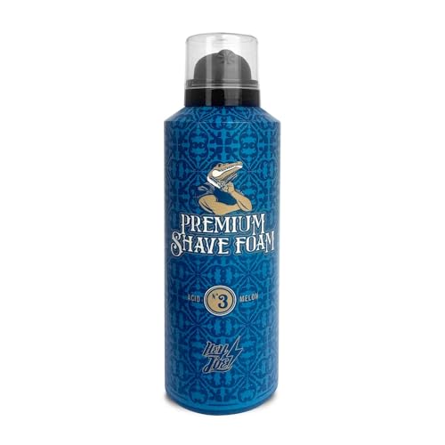 HEY JOE! - Premium Shave Foam Nº 3 - Espuma de Afeitar para Hombres - Resfrescante y Calmante - Emolientes Naturales - Para Piel Sensible - Dermatológicamente Testada - Fragancia Acid Melon - 270 ml