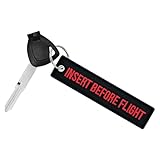 TOKCKYBL Premium Motorcycle Keychain - Durable Embroidered Key Tag for Riders of Cars, ATV, Dirt Bikes, Scooter & More - Machine Washable Gift for Men & Women