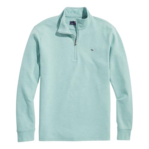 Image of vineyard vines Men's Saltwater Quarter-Zip Pullover Sweater