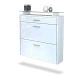 Schuhkipper mit 2 Klappen und 1 Schublade