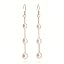 I: gold pearl drop earrings
