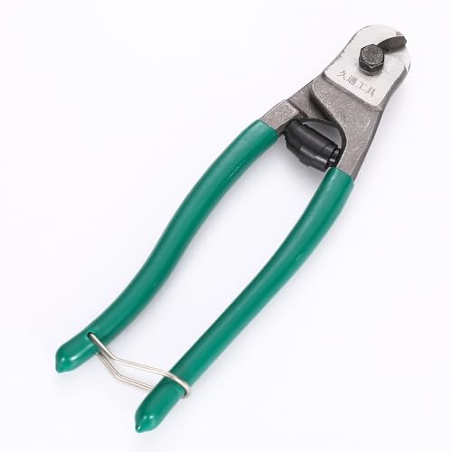 ELECTROPRIME Compatiable for JTO Wire Rope Scissors Mini Discharging Clamps Plastic Handle Steel Wire Cutter, Model: 8inch