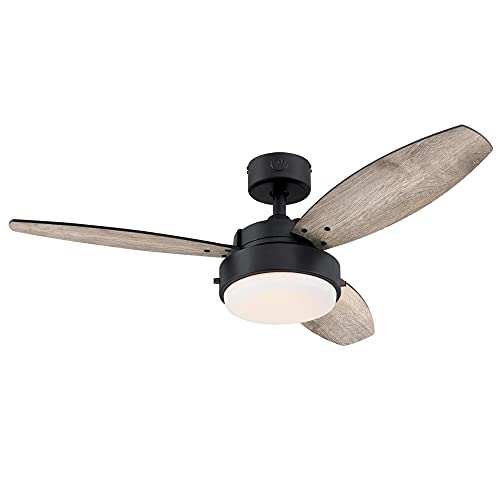 Image of Westinghouse 7305000 Alloy LED Ceiling Fan with Light, 42-Inch, Matte Black