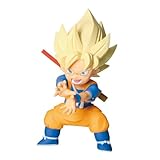 Banpresto Figura de Acción Coleccionable de Goku (Mini) II Dragon Ball Daima – with Panel 7 cm - Multicolor, BP28581P. Estatua Detallada con Base, excelente Regalo para Fans de Dragon Ball