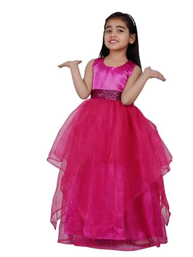 Image of Kids Dresses Baby Girls' A-Line Weddings Festivals Organza Sequins with Cotton Fit and Flair Ball Gown