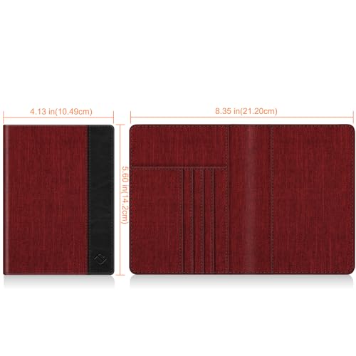 FINTIE Passport Holder, Slim Travel Wallet RFID Blocking Card Case Cover Passport Cover Protector Essentials with Credit Card Slots for Women/Men | Slim, RFID Blocking, Card Case Cover, Essentials, Credit Card Slots