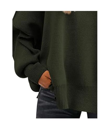 Image of SEMATOMALA Women's Oversized Plain Batwing Sweaters Fall Winter Crewneck Trendy Pullover Knit Jumper Tops