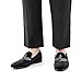 JITAI Men's Velvet Loafers Classic Black Dress Shoes for Weddings & Parties, Fashionable Tuxedo Shoes, Style Loafers for Men, Black/6752, 12 US