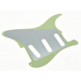 Kaish vintage 8 trou ST Strat SSS Guitare Pickguard Vert menthe pour US/Mexique Stratocaster - Les Beatles, Paul McCartney, John Lennon, RIngo Starr, George Harrison Kaish vintage 8 trou ST Strat SSS Guitare Pickguard Vert menthe pour US/Mexique Stratocaster – Image 2