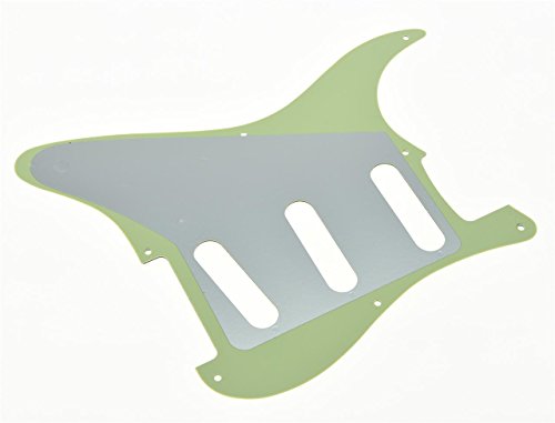 Kaish vintage 8 trou ST Strat SSS Guitare Pickguard Vert menthe pour US/Mexique Stratocaster - Les Beatles, Paul McCartney, John Lennon, RIngo Starr, George Harrison Kaish vintage 8 trou ST Strat SSS Guitare Pickguard Vert menthe pour US/Mexique Stratocaster – Image 3