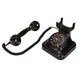 [COMPATIBILITÀ] Telefono fisso vintage, ideale per l'arredamento, per gli appassionati retrò che desiderano aggiungere un tocco al proprio spazio. Si prega di verificare la compatibilità con le linee telefoniche esistenti prima 'acquisto per garantire prestazioni ottimali.