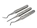 Set of 3 Premium Grade Oral Hygiene Root Luxating Heidbrink Straight Left & Right Elevators, German Stainless Steel Dental Instruments, Slim Hollow Handle