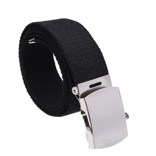 Unisex Canvas Belt Metal Buckle Mens Causal Men'S Belt Jeans Accessories Adjustable Waist Belt For Business
