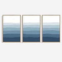 3 Piece Framed Canvas Wall Art Colorful Misty Canvas Prints Home Artwork Decoration for Living Room,Bedroom - 16